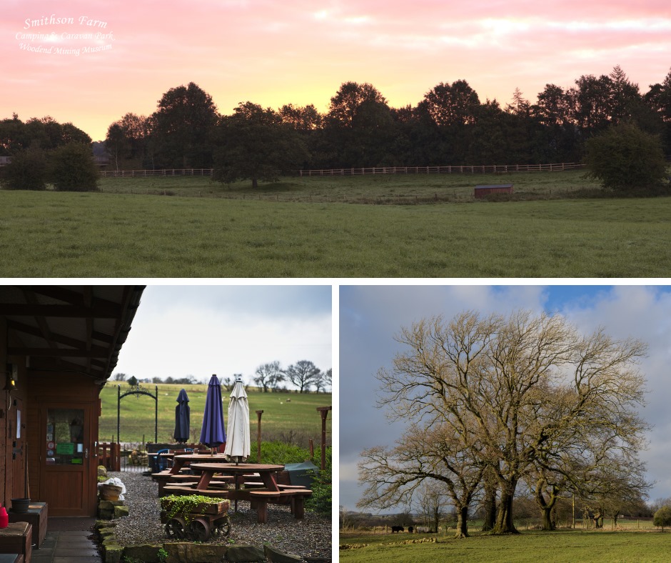 Touring and camping pitches at Smithson Farm with open countryside views near Burnley
